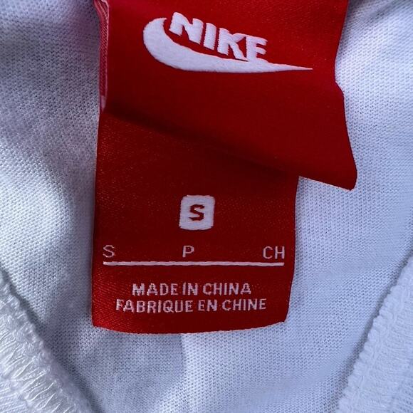 NIKE racerback tank top, gray, palm trees, women's size S, NWT - Picture 7 of 8